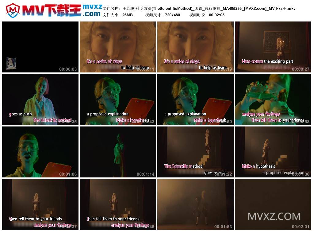 王若琳-科学方法(TheScientificMethod)_国语_流行歌曲_MA405286